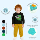 Kit 4 Peças Conjunto Infantil Menino Inverno Moletom Frio