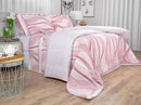 Jogo de Cama Queen Percal 180 fios - Platinus Rosa Velho - Dui Design